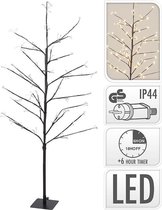 Lichtboom / Kerstboom - Met Timer - Warm Wit - Hoogte 120 cm