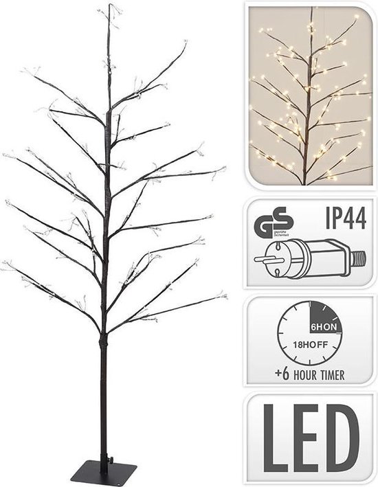 Spetebo Lichtboom, 120 cm, voor buiten en binnen, werkt op stroom - 120