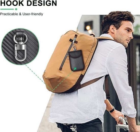 Koruma KFZ Keyless Go Schutz Autoschlüssel RFID Case - Schwarz Leder