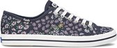 Kickstart Floral Can. Navy Dames Veterschoenen - Blauw - maat 39.5