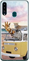 Samsung A20s hoesje - Wanderlust | Samsung Galaxy A20s hoesje | Siliconen TPU hoesje | Backcover Transparant