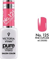 VICTORIA VYNN™ Gel Nagellak - Gel Polish - Pure Creamy Hybrid  - 8 ml - Cupcake Pink  - 125