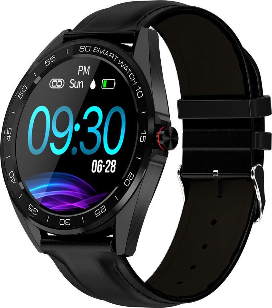 Ciforce® Gx4L Stappenteller/Hartslagmeter horloge - Sporthorloge  - Stappenteller horloge dames - Bluetooth - Met bel/berichten functie - Zwart - Ciforce