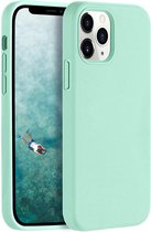 HB Hoesje Geschikt voor Apple iPhone 12 & 12 Pro Turquoise - Siliconen Back Cover