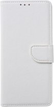 MM&A PU Lederen Wallet Book Case Hoesje - Portemonnee - voor Apple iPhone 12 – Apple iPhone 12 Pro – Met Stand – Kaarthouder – Card Case – Pasjes Houder – Magneet Sluiting – Bookcase – Wit