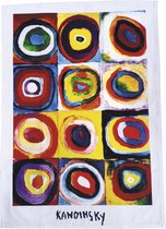 Theedoek kunstwerk Colour Study van Kandinsky