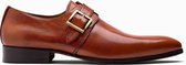 Paulo Bellini Buckle Shoe Belluno Leather Cognac