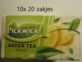 Thé vert Pickwick - Thé vert citron - conditionnement multiple 10x 20 sachets