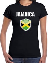Jamaica landen t-shirt zwart dames - Jamaicaanse landen shirt / kleding - EK / WK / Olympische spelen Jamaica outfit XS