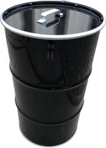 Poubelle industrielle BinBin Baril de pétrole noir de 120 litres