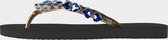 Uzurii Heart Blue dames slippers, Black, maat: 35/36