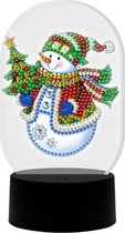 Diamond Painting "JobaStores®" 3D Illusie Lamp Kerst (Sneeuwpop)