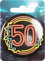 Slingers 50 jaar Neon 10 meter + Button 50 jaar
