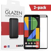 2-pack BMAX geschikt voor Google Pixel 4XL Screenprotector Full Cover Glas / Dekt het volledige scherm! / Beschermglas / Tempered Glass / Glasplaatje