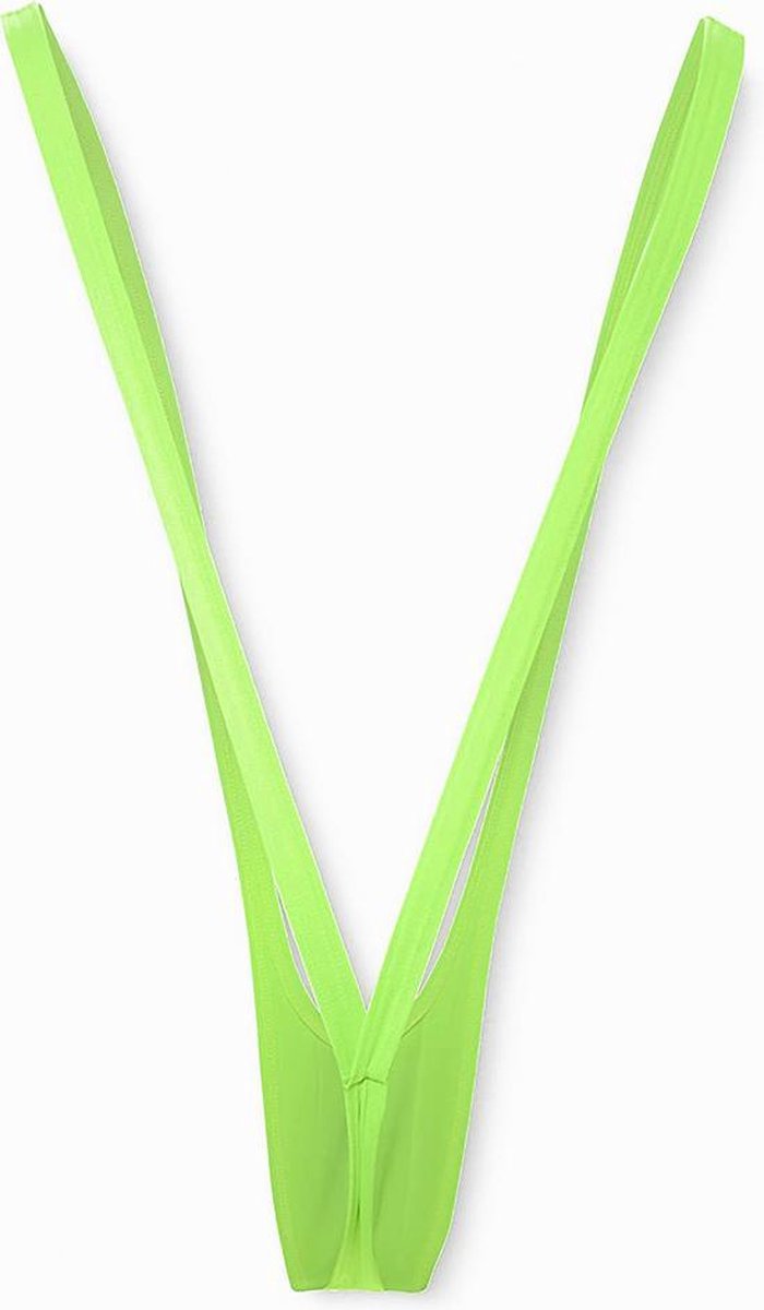 MikaMax Borat Mankini - Verkleedkleding - Mannen String - Bekend van de Film - Origineel - One Size Fits All - Groen — afbeelding 8