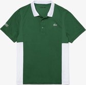 Lacoste Sport Polo Shirt Heren Groen Wit maat M