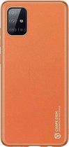 Hoesje geschikt voor Samsung Galaxy A71 - dux ducis yolo case - oranje