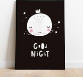 Label2X Poster - Good Night - 29.7 X 21 Cm - Multicolor