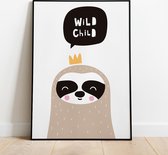 Label2X Poster - Wildchild - 29.7 X 42 Cm - Multicolor