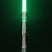 Premium Star Wars Lightsaber “Silverlight” - KenJo Sabers - Oplaadbaar Lichtzwaard - Hoge Kwaliteit Light Saber Replica - Metalen Handvat - Alle Kleuren 12 Watt (RGB) - 10 Geluidstypes