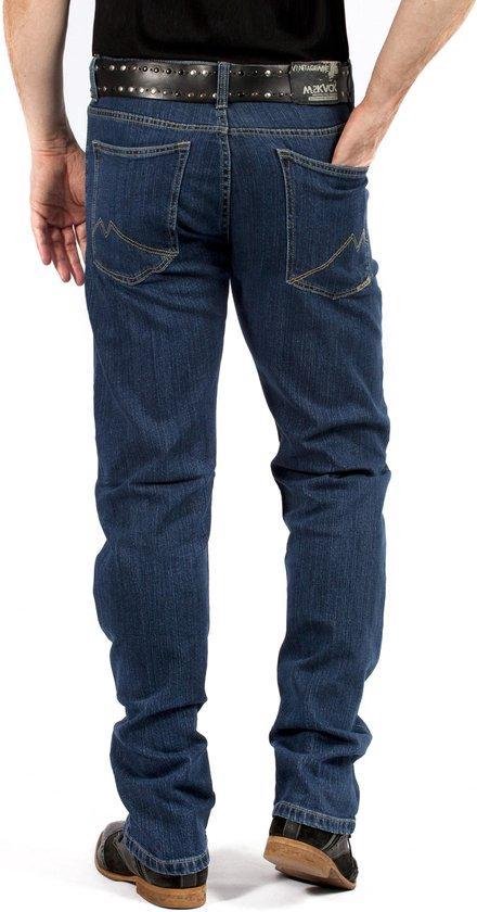 MASKOVICK Heren Jeans Clinton stretch Regular -  Darkstone - W34 X L30