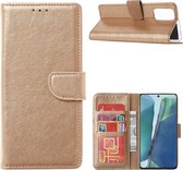 Samsung Galaxy Note 20 - Bookcase Goud - portemonee hoesje