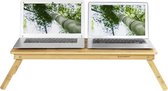 MIRA Home - Laptoptafel - Bedtafel - Basic - Bamboe - Lichtbruin - 72 x (21 – 29) x 35