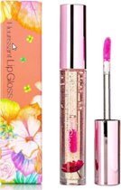 Glamfox Rose Flower Lipgloss - Rozen Bloem met Goudkorrels - Lip Plumper - Korean Make Up