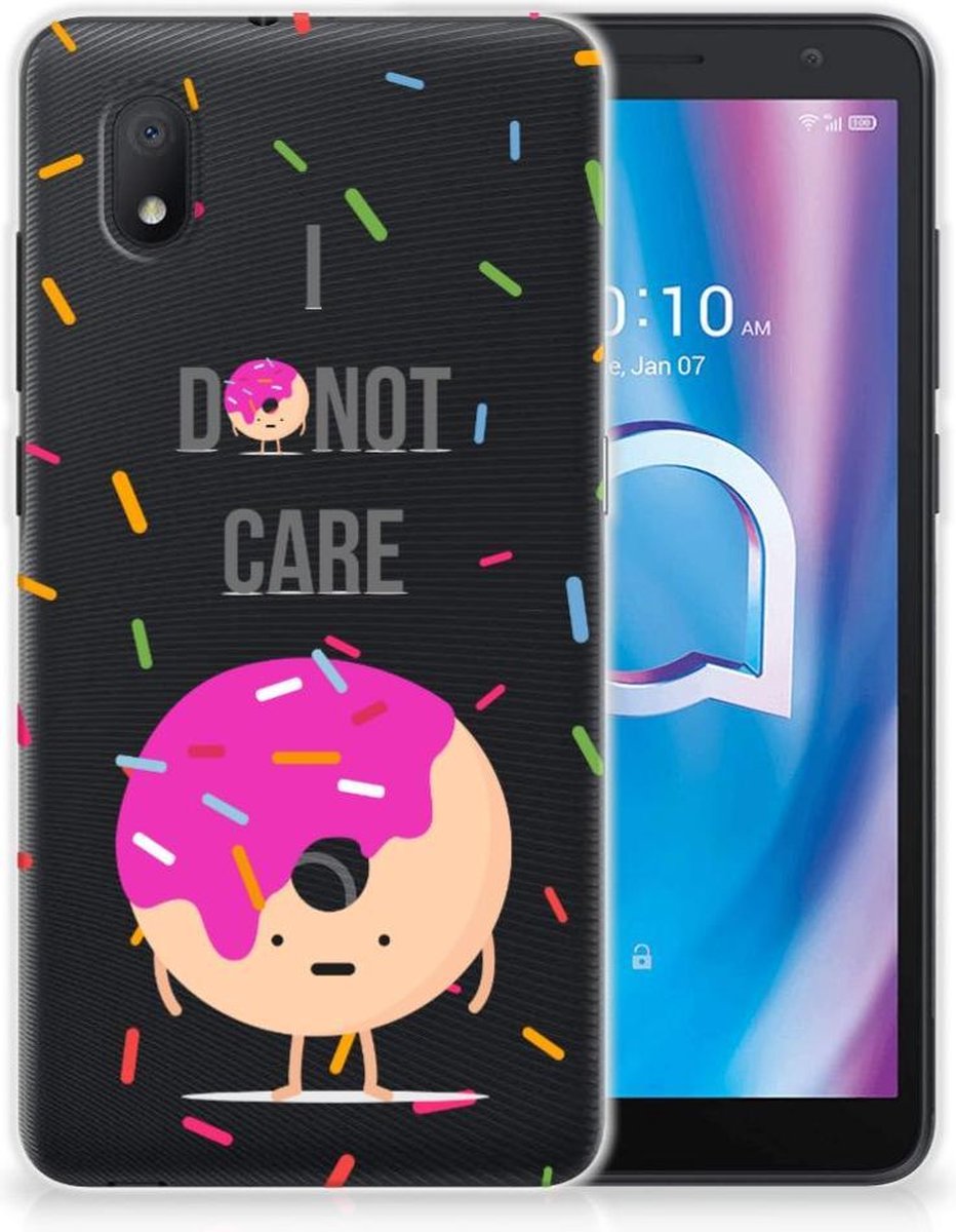 Alcatel 1B (2020) Siliconen Case Donut Roze