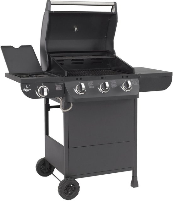 El Fuego Columbus 3.1 - 3 brander - gasbarbecue - gas - barbecue - zwart - ... bol.com