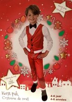 Kerstpak kinderen 4-6 jaar 3-delig - kinder kerst pak