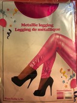 Legging Metallic paars Maat L / XL maat 40 - 42