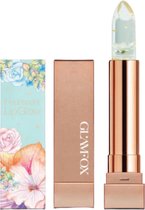 GLAMFOX Emerald Flower Lip Glow Lipstick - 24K Goud Korrels Lippenstift met 100% Echte Smaragdgroene Bloem - Lip Plumper - Lippenstift Langhoudend - Korean Beauty Make Up