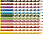 STABILO EASYcolors - Ergonomisch Kleurpotlood - Linkshandig - Extra Dikke 4.2 mm Kern - Etui Met 12 Kleuren