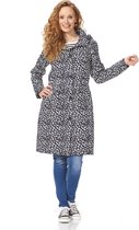 Coat Bernice cheetah black / off white, size XXL