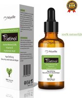 Actieve Retinol Serum met Vitamine E & Hyaluronzuur - Gezichtsverzorging - Anti Aging serum - Gezichtsserum - 100% natuurlijk - 30ml