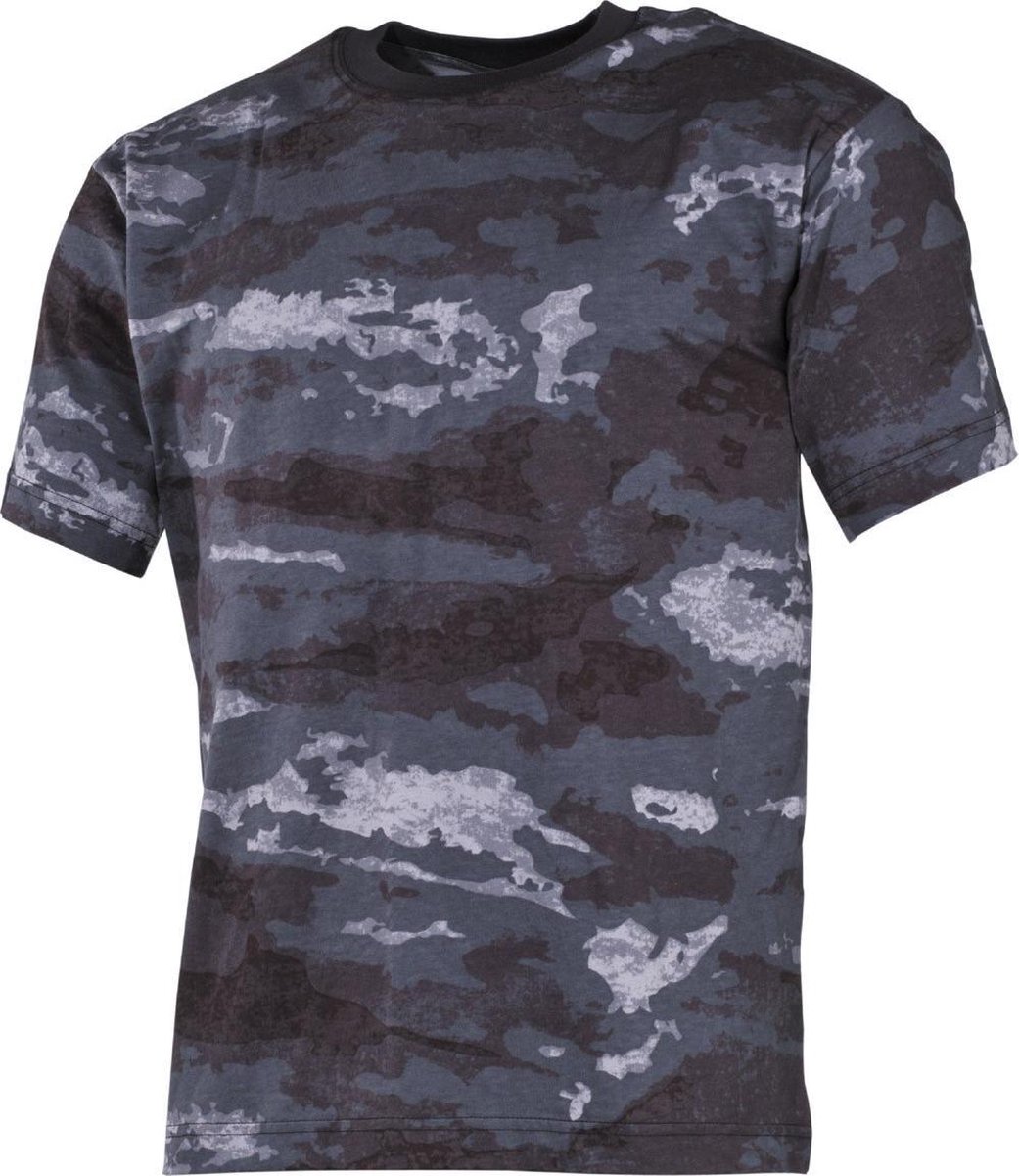 MFH US T-Shirt - korte mouw - HDT camouflage LE - 170 g/m² - MAAT L