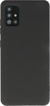 Hoesje Geschikt voor de Samsung Galaxy A71 - Fashion Color Backcover Telefoonhoesje - Zwart