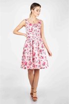 Voodoo Vixen Korte jurk -L- Ethal Floral Summer Roze