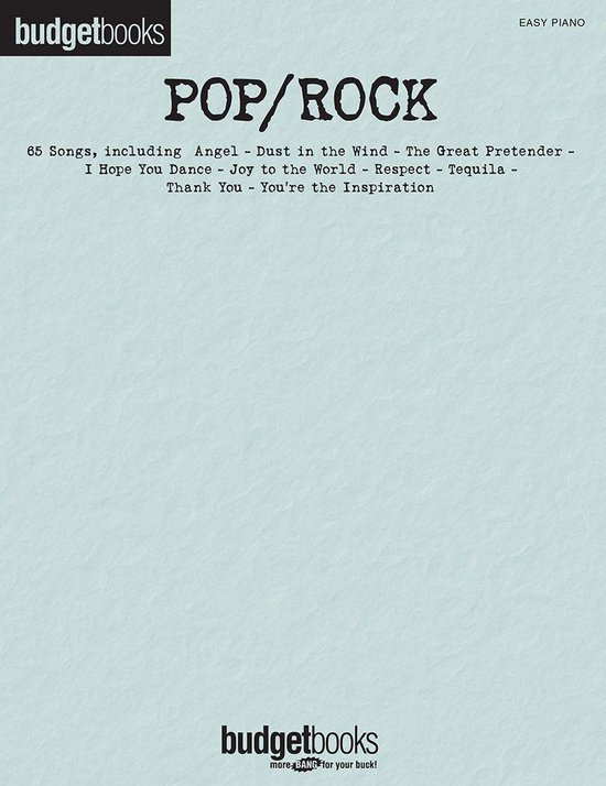 Pop/Rock (Songbook) - cover
