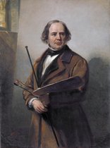 Nicolaas Pieneman, Jan Willem Pieneman (1779-1853). Schilder, vader van Nicolaas Pieneman, 1860 op aluminium, 70 X 105 CM