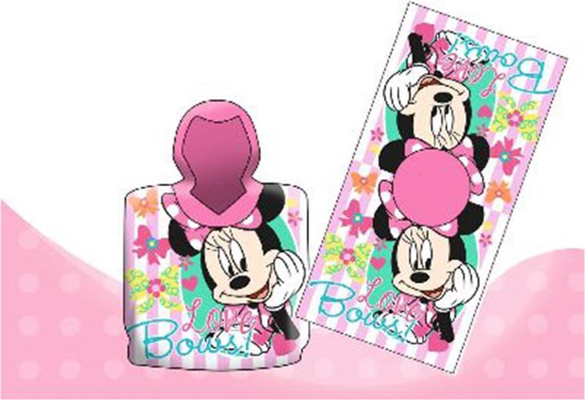 Disney Minnie Mouse Poncho Badhanddoek