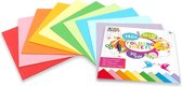 Vouwblaadjes | 10 x 10 CM | 140 stuks | 70 Gram | 10 verschillende kleuren | papier | knutselen voor kinderen | Origami