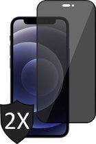 Privacy Screenprotector geschikt voor iPhone 12 / 12 Pro - 2x FullGuard Screen Protector