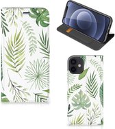 Smartphone Hoesje Geschikt voor iPhone 12 Mini Wallet Book Case Bladeren