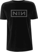 Nine Inch Nails Heren Tshirt -XXL- Classic Grey Logo Zwart
