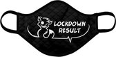 Howling Riot - Niet-Medisch Mondkapje - Humor - Lockdown Result - Maat XL