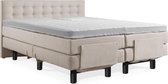 Boxspring Elektrische 160x220 Compleet Beige Knopen