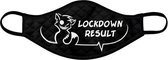 Howling Riot - Niet-Medisch Mondkapje - Humor - Lockdown Result - Maat S