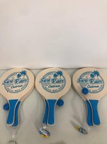 blauwe beachball sets - set van 3 stuks inclusief balletje